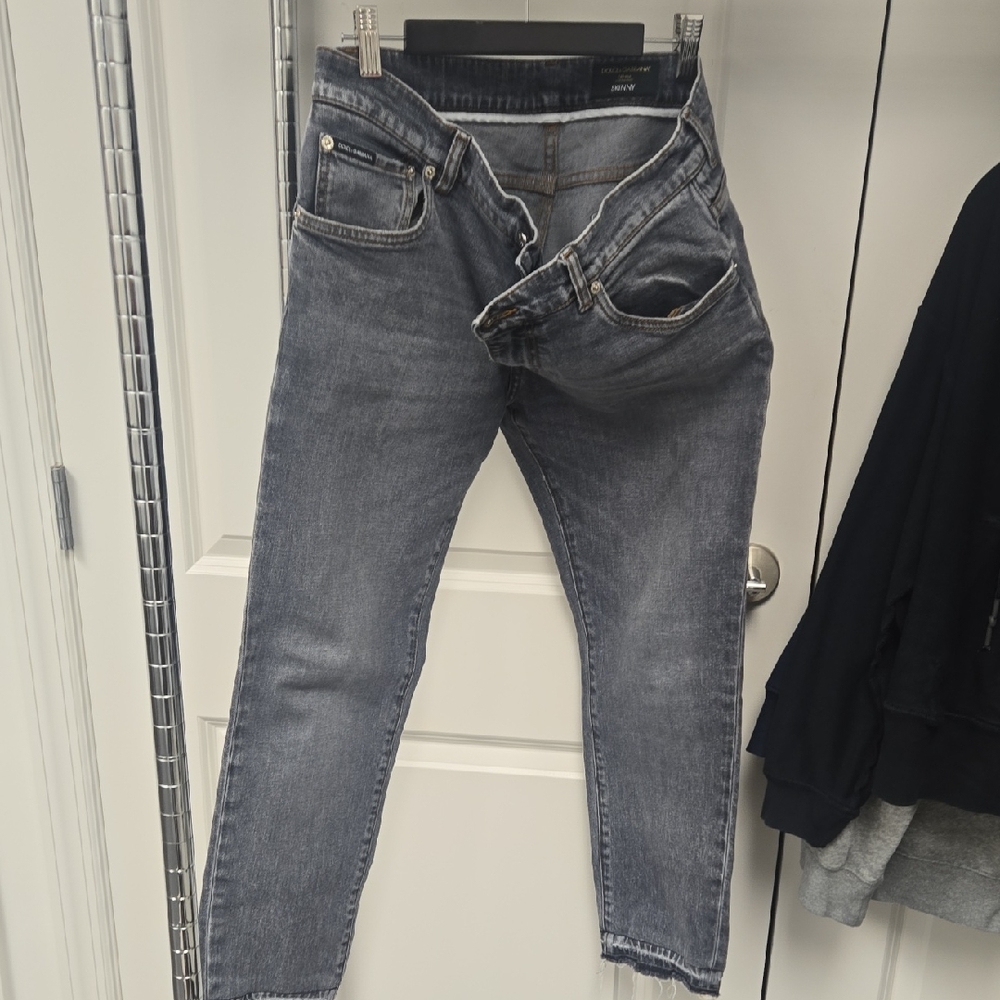 Dolce & Gabbana Men's Charcoal Slim Jeans